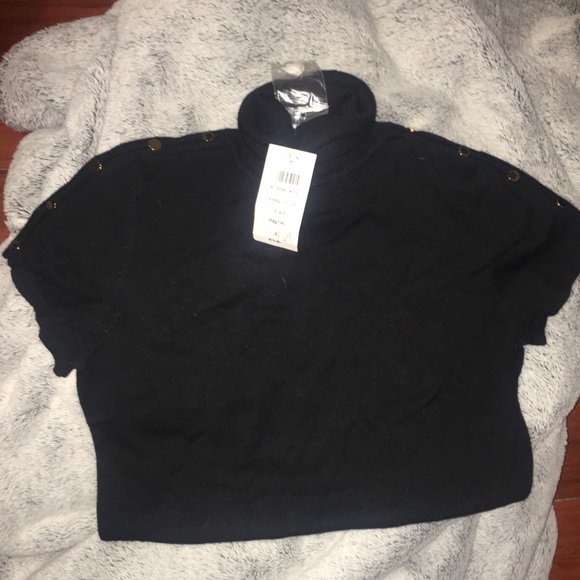 ❄️Cache black long short sleeve turtleneck - Picture 1 of 4